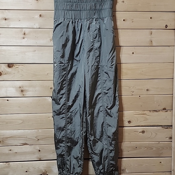 Free People Pants - Free People Movement the Way Home silver jogger pants Size XS